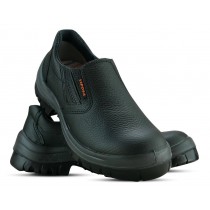 Sapato Com Elástico Com Biqueira - Preto Sapato Com Elástico Com Biqueira - Preto