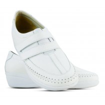 Sapato em Couro Salto Anabela - Branco Sapato em Couro Salto Anabela - Branco