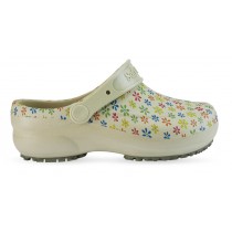 Babuche Profissional Soft Works Estampado Flores - Bege Babuche Profissional Soft Works Estampado Flores - Bege