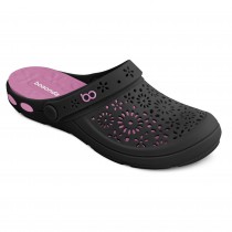 Babuche Sandalia Boa Onda Nellie - Preto Amora