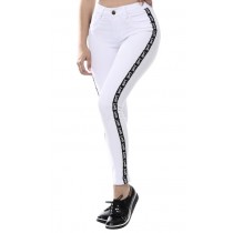 Calça Jeans Feminina Sawary Cigarrete Love - Branca Calça Jeans Feminina Sawary Cigarrete Love - Branca