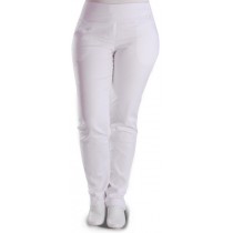 Calça Namastê Feminina Sarja Bolso Redondo - Branca Calça Namastê Feminina Sarja Bolso Redondo - Branca