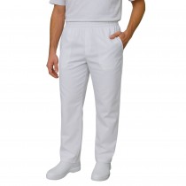 Calça para Trabalho Oxford Com Bolso Frontal - Branca