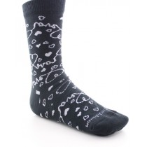Meia 3/4 Esteto Love - Preto Meia 3/4 Esteto Love - Preto