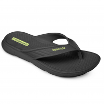 Chinelo Anatômico Boa Onda Bolt - Preto Verde Chinelo Anatômico Boa Onda Bolt - Preto Verde
