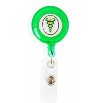 Porta Crachá Retrátil Fisioterapia - Verde Translucido Porta Crachá Retrátil Fisioterapia - Verde Translucido