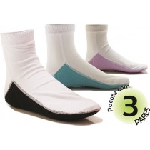 Kit com 3 pares de Meia Onfit Soquete com Solado Colorido - Branco Kit com 3 pares de Meia Onfit Soquete com Solado Colorido - Branco