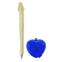 Kit Fita Métrica Corporal 1,50mt Coração Azul + Caneta Anatomia Osso Coluna Vertebral Creme Kit Fita Métrica Corporal 1,50mt Coração Azul + Caneta Anatomia Osso Coluna Vertebral Creme