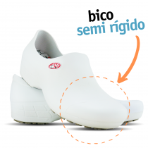 Sapato Antiderrapante Sticky Shoe Florence (COM BICO) - Esteto Love - Branco Sapato Antiderrapante Sticky Shoe Florence (COM BICO) - Esteto Love - Branco