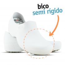 Sticky Shoe Woman Antiderrapante com Bico - Branco 