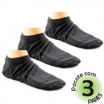 Kit com 3 pares de Meia Onfit Caiaque - Preto Kit com 3 pares de Meia Onfit Caiaque - Preto