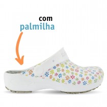 Babuche Profissional Plus Estampado com Palmilha - Mini Flores Coloridas Babuche Profissional Plus Estampado com Palmilha - Mini Flores Coloridas