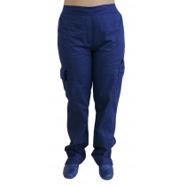 Scrubs Calça Feminina 7 Bolsos - Azul Scrubs Calça Feminina 7 Bolsos - Azul