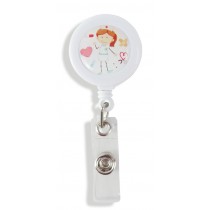 Porta Crachá Retrátil Luluka - Branco Porta Crachá Retrátil Luluka - Branco