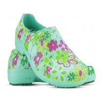 Sapato Profissional Soft Works II Estampado Flor Verde - Verde Medicina Sapato Profissional Soft Works II Estampado Flor Verde - Verde Medicina
