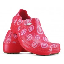 Sapato Profissional Soft Works II Estampado Vermelho - Corações Rosas Mameluko