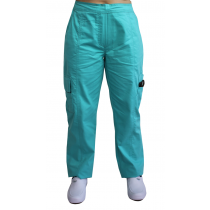 Scrubs Calça Feminina 7 Bolsos - Verde Scrubs Calça Feminina 7 Bolsos - Verde