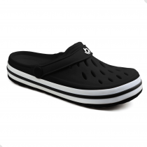 Babuche Boa Onda Star Feminino - Preto/Branco