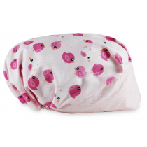 Touca Elástica Profissional Passarinhos - Rosa com Aba Rosa Touca Elástica Profissional Passarinhos - Rosa com Aba Rosa