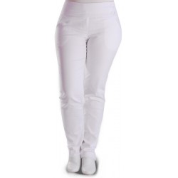 calça branca brim feminina