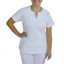 Scrubs Blusa Funcional Manga Curta - Branco