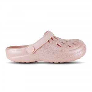 Babuche Boa Onda Aberta Easy - Rose com Glitter