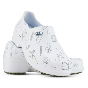 Sapato Profissional Soft Works II Estampado - Área da Saúde - Branco