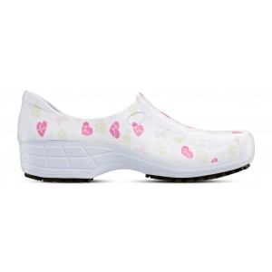 Sapato Sticky Shoes Feminino Estampa Fun - Clínica com Amor - Branco