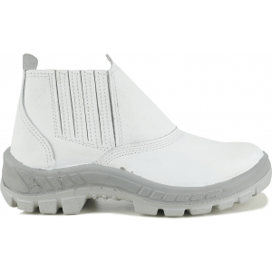 bota branca bico de aço