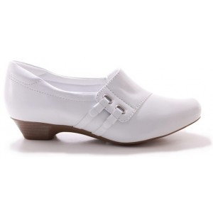 Sapato branco baixo sales