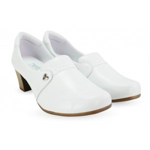 Salto alto cheap branco fechado