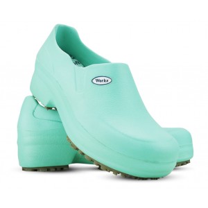 Sapato Fechado Profissional Soft W Verde Clar na Mameluko