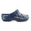 Babuche Profissional Soft Works Estampado Flor Rosa - Azul Marinho
