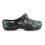 Babuche Profissional Soft Works Estampado Folhagem Colorida - Preto