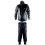 Conjunto Calça e Jaqueta Impermeável Nylon com Gola Pantaneiro - Preto