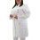 Jaleco Feminino Gabardine Gola Padre *PLUS SIZE* - Branco