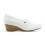 Sapato Anabela 5 cm Couro Neftali Nagô - Branco - Pin Esteto Love Mameluko