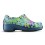 Sapato Profissional Soft Works II Estampado Flor Verde - Azul Marinho