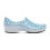 Sapato Sticky Shoes Feminino Estampa Fun - Hospitalar - Azul Claro e Branco