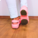 Babuche Antiderrapante Sticky Shoe Unissex Rosa Bebê