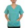 Blusa Profissional Oxford Com 2 Bolsos Estilo Scrubs - Verde Cancun