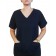 Blusa Profissional Oxford Com 2 Bolsos Estilo Scrubs - Azul Marinho