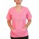 Blusa Profissional Oxford Com 2 Bolsos Estilo Scrubs - Rosa Chiclete