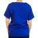 Blusa Profissional Oxford Com 2 Bolsos Estilo Scrubs - Azul Royal