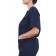 Blusa Profissional Brim Com 2 Bolsos Estilo Scrubs - Azul Marinho