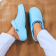 Babuche Antiderrapante Sticky Shoe Unissex Azul Bebê