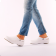 Babuche Antiderrapante Sticky Shoe Unissex Branca 