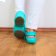 Babuche Antiderrapante Sticky Shoe Unissex Turquesa