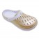 Babuche Boa Onda Aberta Easy - Branco Ouro