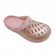 Babuche Boa Onda Aberta Easy - Rose Nude Ouro Metalizado